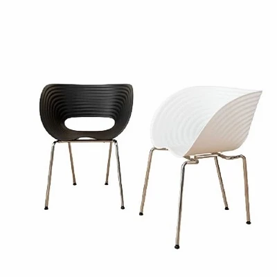 Chaise empilable de bistro résistante aux intempéries